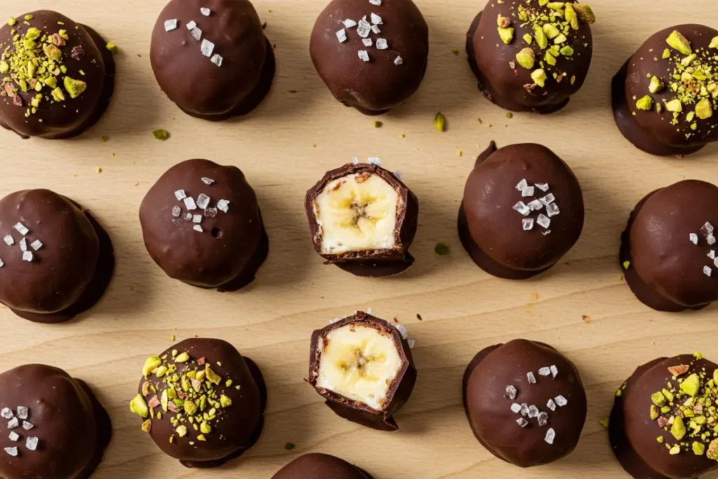 Frozen Banana Bites with Dark Chocolate