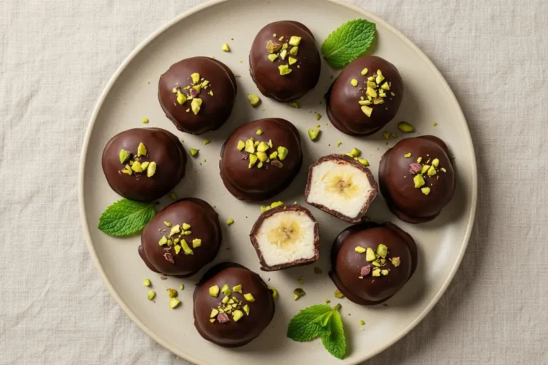 Frozen Banana Bites with Dark Chocolate