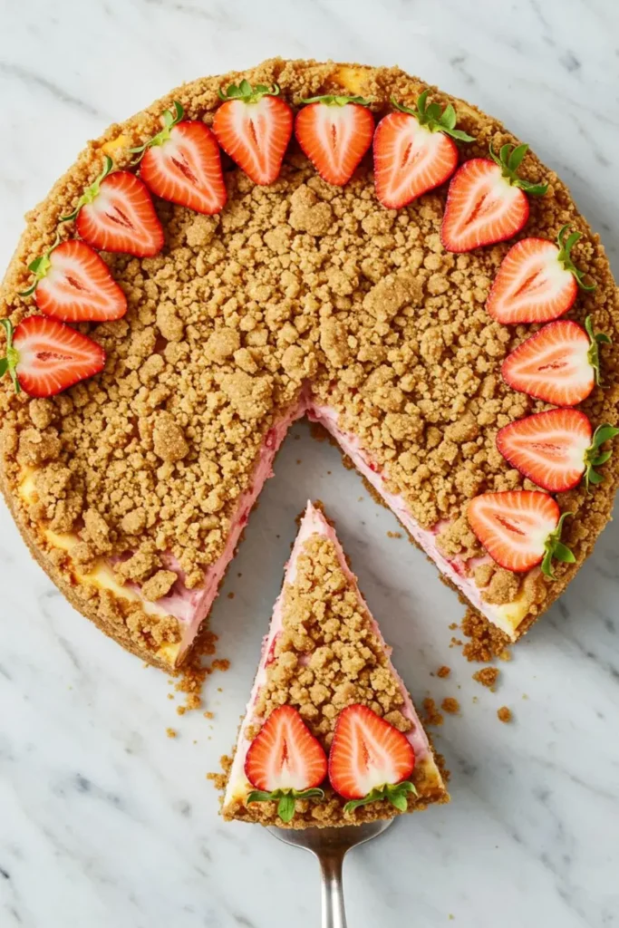 Strawberry Crunch Cheesecake