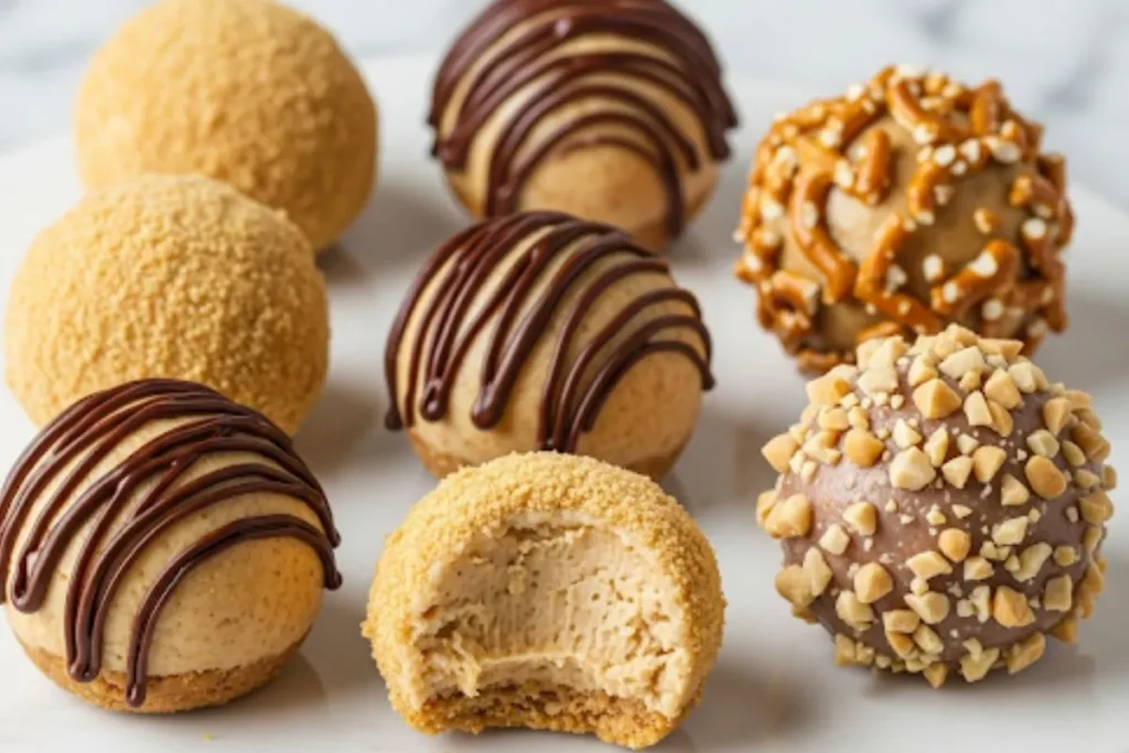 No-Bake Peanut Butter Cheesecake Balls - Healthy Snacks