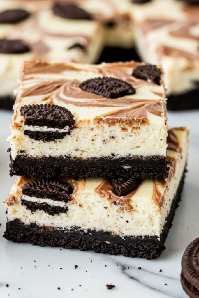Oreo Nutella Cheesecake Bars