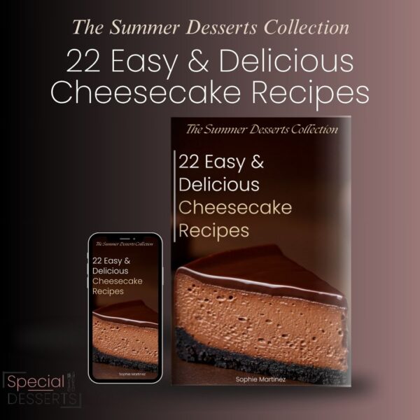 a digital cookbook about 22 easy & delicious cheesecake recipes