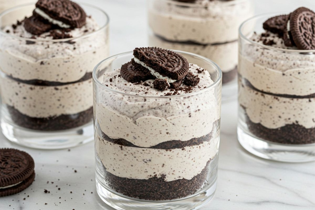 Cookies and Cream Mousse Cups