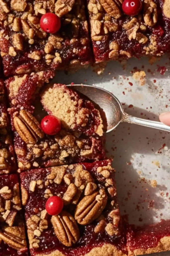 A Cranberry Pecan Bars 8x8-inch baking pan