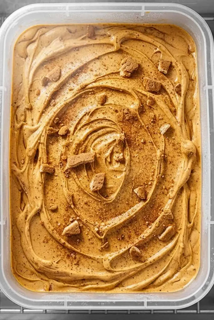 Creamy, dreamy Pumpkin Spice Ice Cream made without an ice cream maker using just heavy cream, sweetened condensed milk, and warm autumn spices.