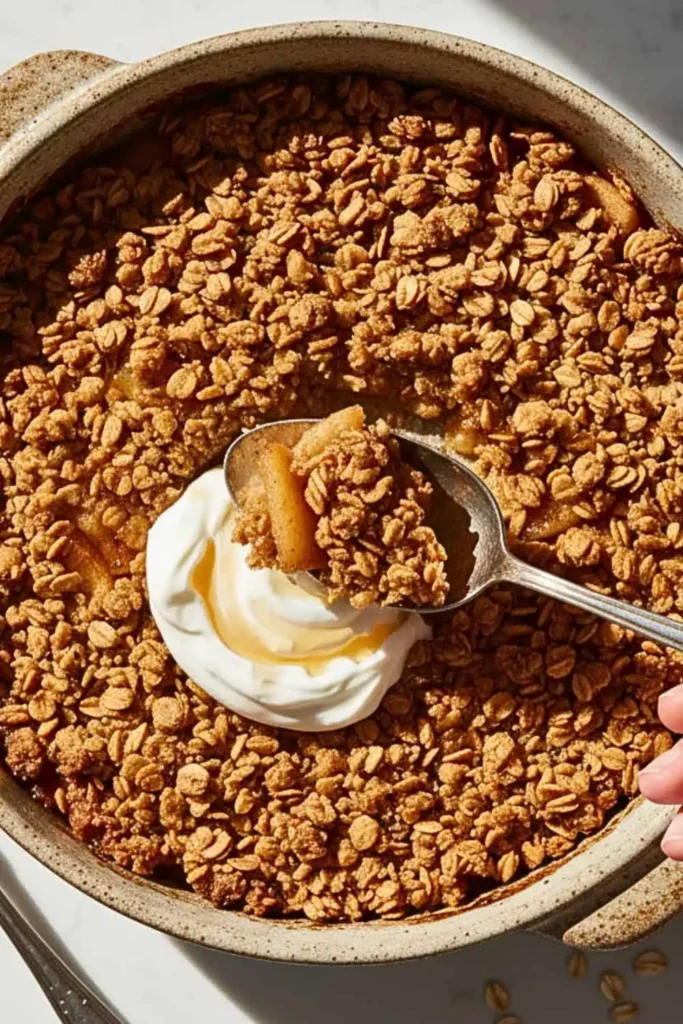 A Bite of Baked Apple Crisp