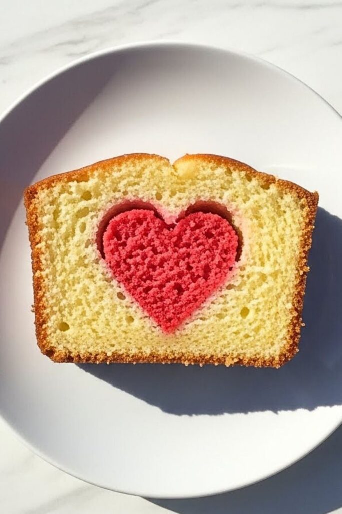 Hidden Heart Loaf Cake