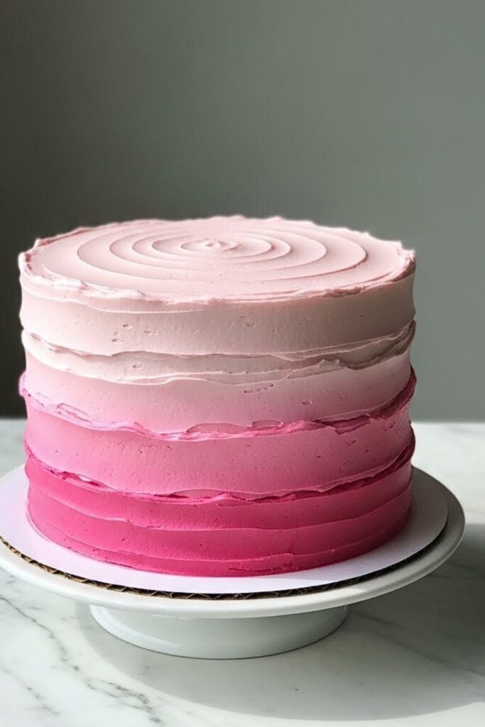 Pink Ombré Layer Cake