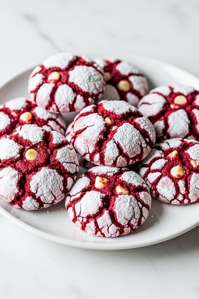 Red Velvet Cake Mix Cookies