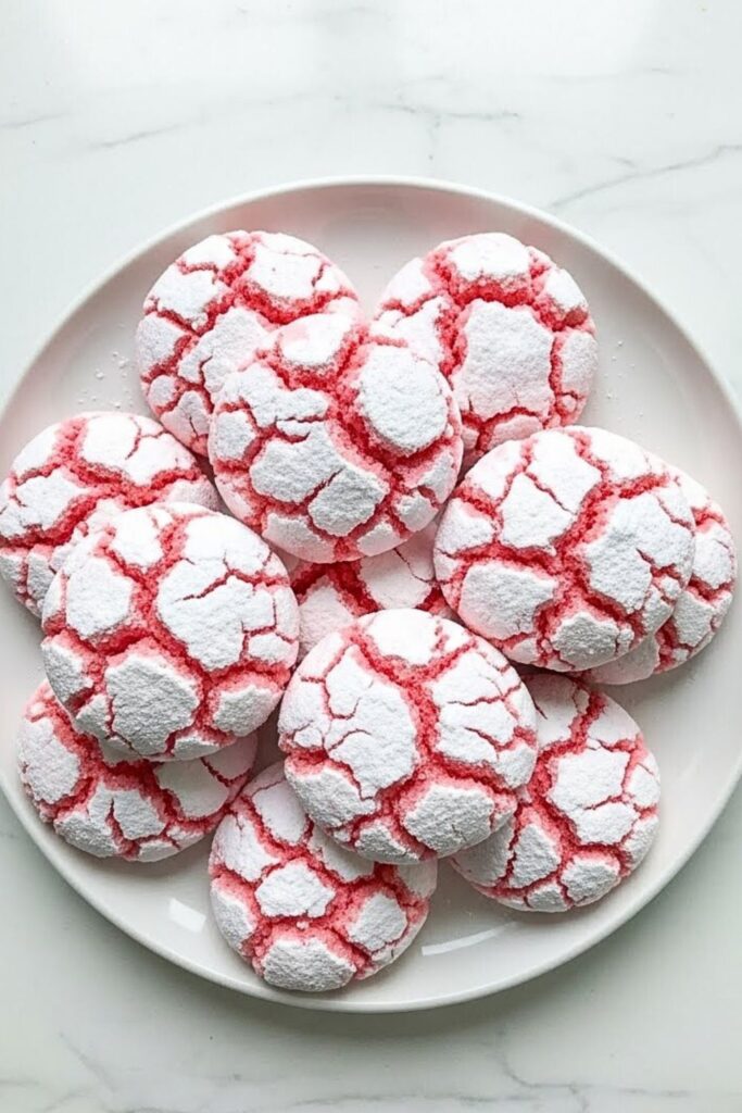 Pink Lemonade Crinkle Cookies