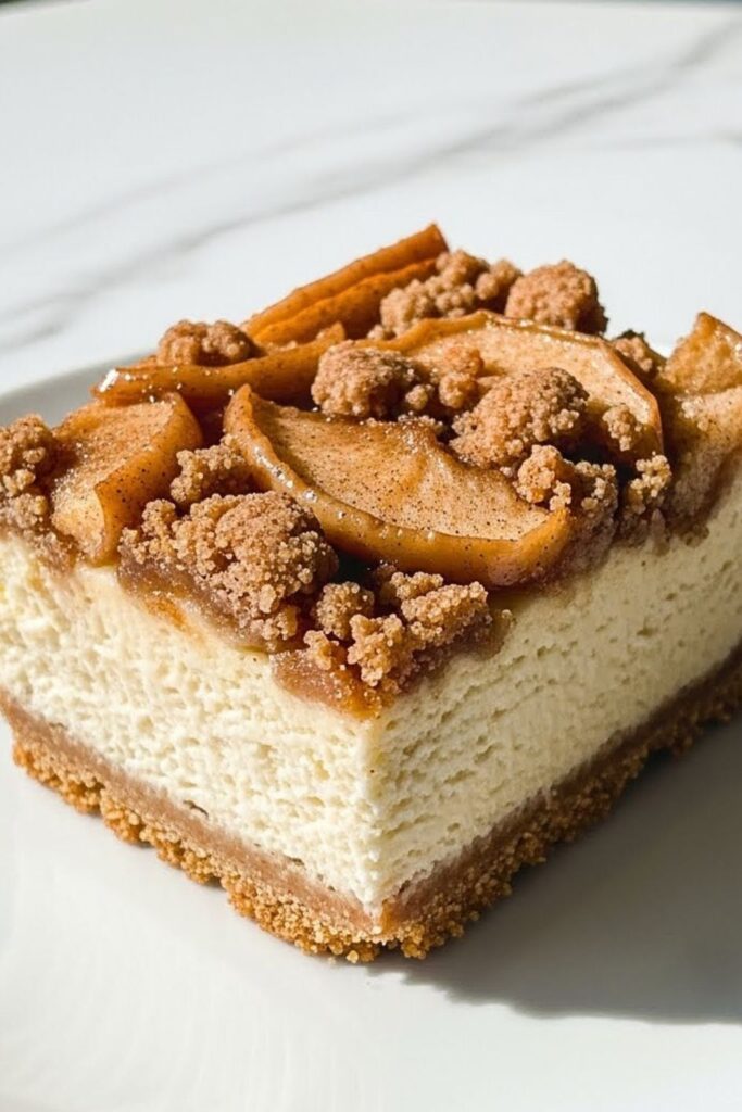 Apple Cinnamon Cheesecake Bars