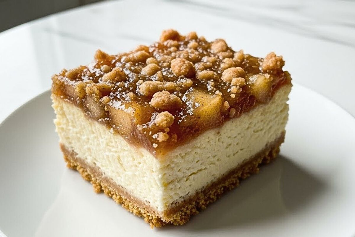 Apple Cinnamon Desserts - Apple Cinnamon Cheesecake Bars