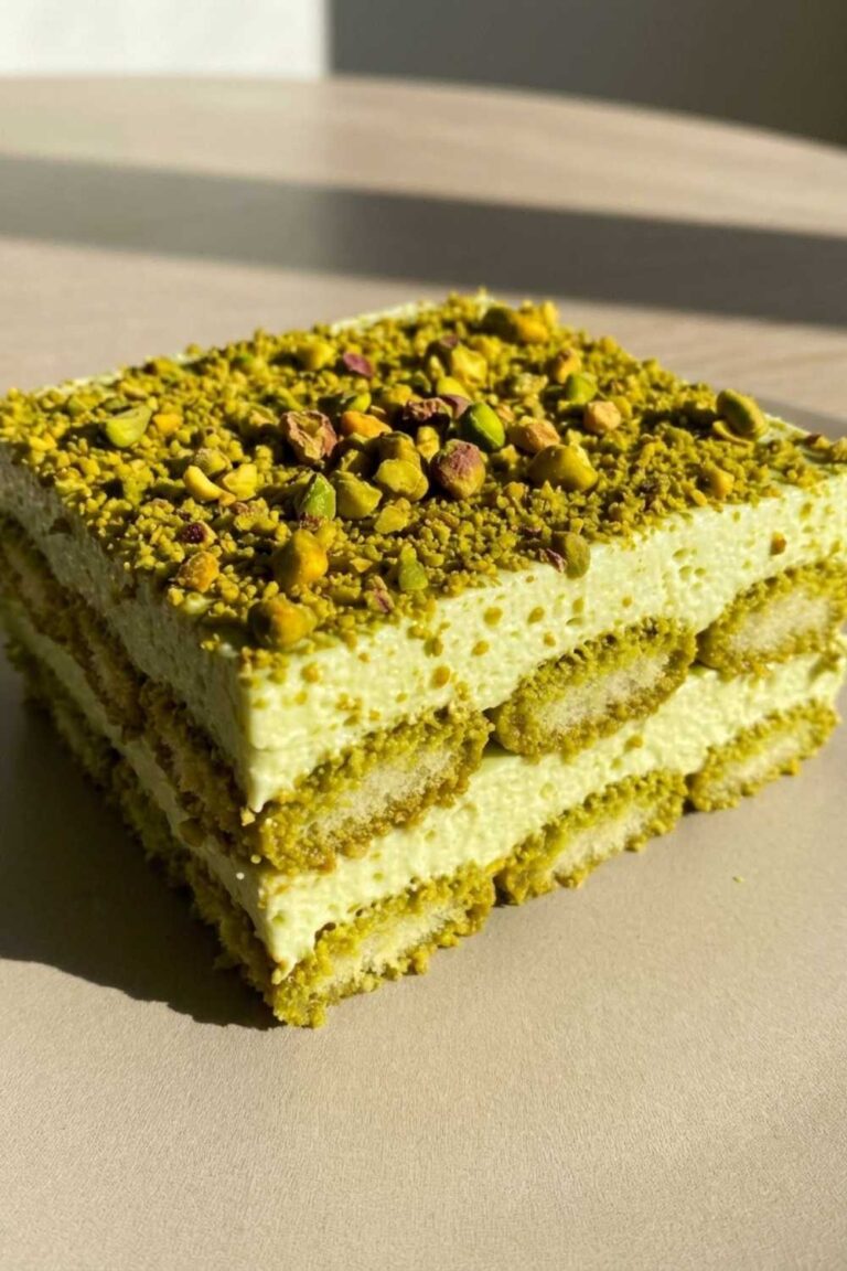 Pistachio Tiramisu – Creamy, Nutty & Elegant